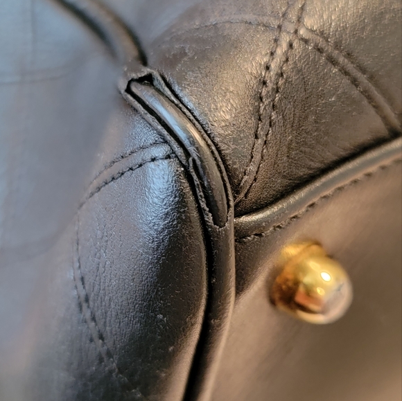 Chanel Black Lambskin Boston Vintage Satchel Duo w/strap Duffle Handbag PM - Picture 14 of 16